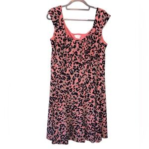 London times size 16W animal print sleeveless flowy dress